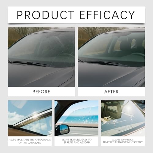 Glass Compound - 100ml Cleaning Agent Restorer, Windshield Glass Stain Remover for Car Paint Auto Detailing Window Remove Water Spots Restore Clarity