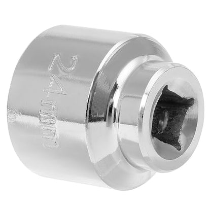 5-Piece 3/8-Inch Drive Oil Filter Wrench Socket Set: 24mm, 27mm, 32mm, 36mm, 38mm