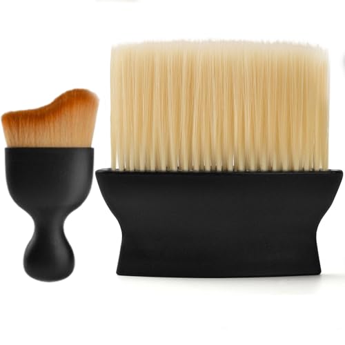 2PCS Car Detailing Brush, Automotive Interior Dusting Brush, Soft Car Interior Cleaning Tool for Dashboard Interior, Leather, Keyboard, Scratch-Free - size: 2PCS-A