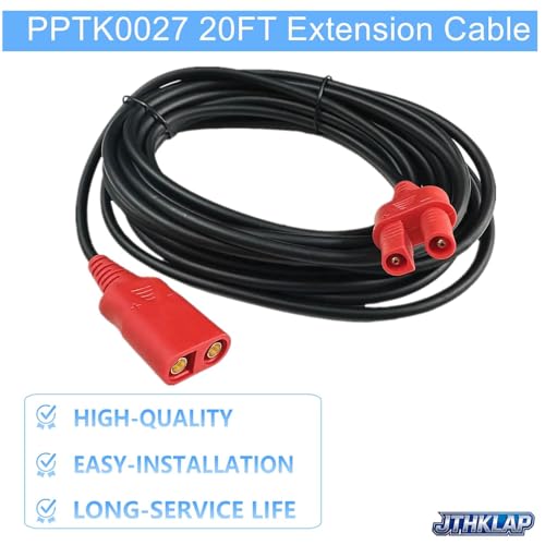 PPTK0027 20FT Extension Cable Compatible with Power Probe 3, 3S, 3Ez Power Circuit Probe Diagnostic Tool - Heavy Duty 20 Foot Automotive Tester Lead Replacement