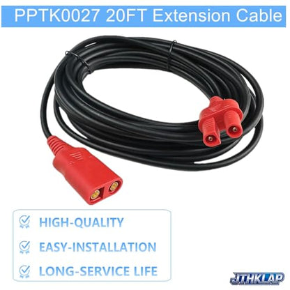 PPTK0027 20FT Extension Cable Compatible with Power Probe 3, 3S, 3Ez Power Circuit Probe Diagnostic Tool - Heavy Duty 20 Foot Automotive Tester Lead Replacement