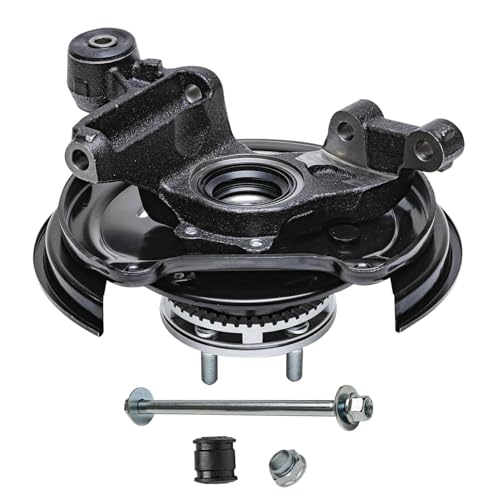 Detroit Axle - Rear Steering Knuckles & Hub Bearings Shock Absorbers Replacement for 2003 2004 2005 Subaru Forester - 4pc Set - size: 4AU48644/Kit
