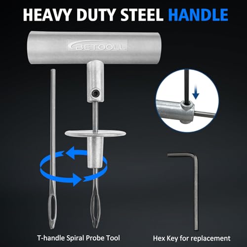 BETOOLL Tire Repair Kit, 35 Pcs Professional Heavy Duty Universal Emergency Flat Tire Repair Kit to Fix Punctures, for car Motorcycle, Truck, Golf Cart, ATV, Tractor, ARB, RV, SUV, Trailer etc.