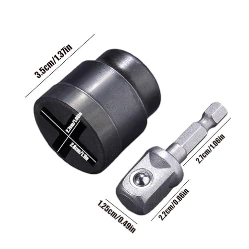 Auto Jack Power Socket Adapter for Scissor Jacks, Compact & Portable Car Lift Accessory with Anti-Slip Design, 150g, Fit Workshop & Garage for RV, Trailer, Car Maintenance