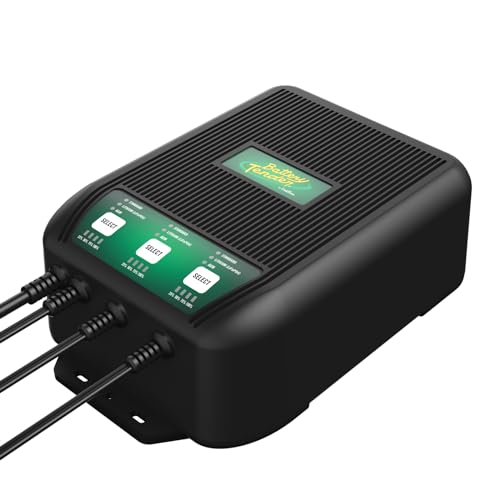 Battery Tender WaveCharge Pro 3 Bank Multibank Charger - 30 AMP (10 AMPs Per Bank) - 12V - Smart Multi Battery Weatherproof Charger and Maintainer - 022-1008-DL-WH