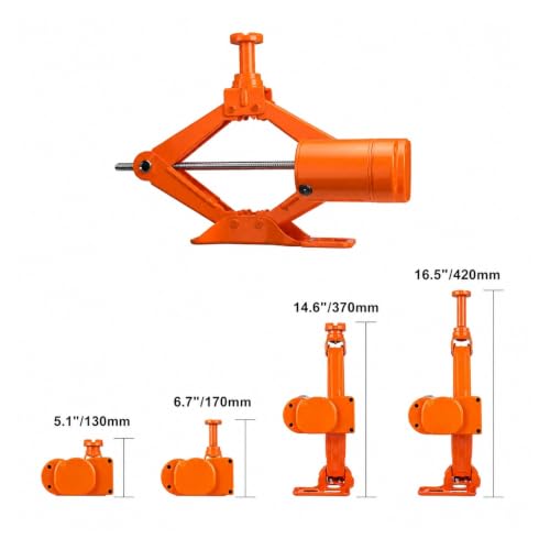 Hydraulic Jack, Electric Car Jack 3 Ton 12V Scissor | Portable Kit For Sedan, SUV, Truck Tire Change, Roadside Use(3T Jack Wrench) - color: 3T Jack Wrench