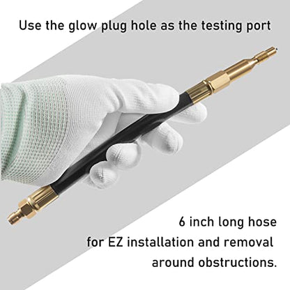 Diesel Compression Tester Adapter Hose Fit for Ford Power Stroke V8 Engines 2011-2022 6.7L Replace SG SGT35450