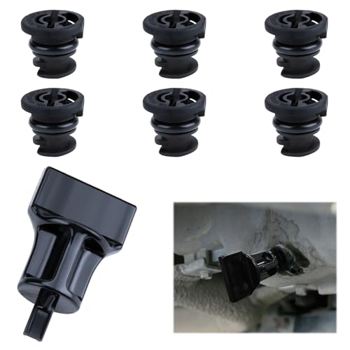 6 PCS Oil Drain Plug, Engine Oil Drain Plug No Leak with Oil Drain Plug Removal Tool | Replacement OEM 06L103801 Compatible with Audi A3 A4 A5 A6 B9 Q5 Q7