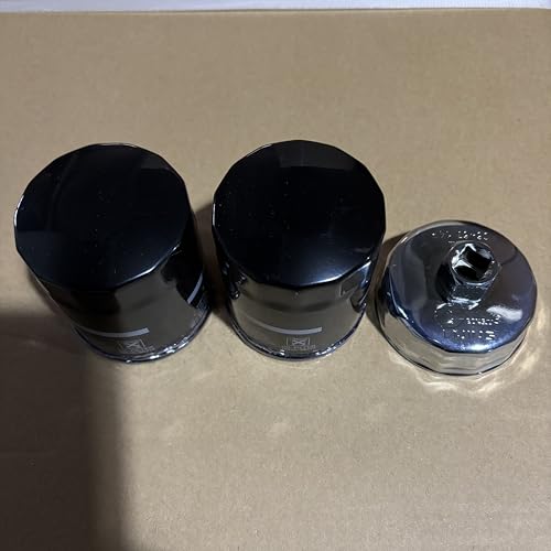 2PCS Oil Filter 16510-96J10 with Oil Filter Wrench Removal Installation Tool Compatible with Suzuki Marine Engine DF150 DF175 DF200 DF225 DF250 DF300 Replacement Sierra 18-7905-1 1879051