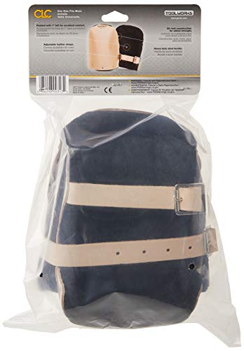 CLC Custom Leathercraft 313 Heavy Duty Leather Kneepads, Double Thick Lining, Tan - style: Double-Thick Leather Kneepads