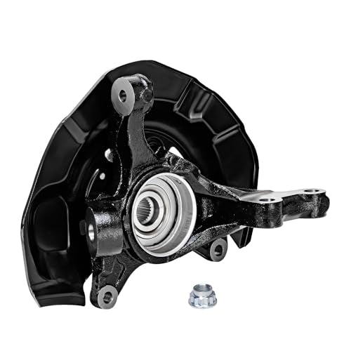 Detroit Axle - Front 4pc Steering Knuckles Kit for 07-09 Toyota Camry, 2 Steering Knuckles & Wheel Bearing Hubs 2 Outer Tie Rods 2007 2008 2009 Replacement - size: 4SU48725/Kit