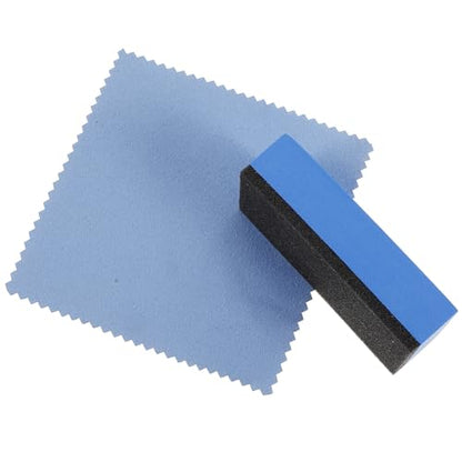 ARTIBETTER Blue Car Polishing Sponge Pad Set with Microfiber Cloth for Automotive Detailing Projects, Versatile Wipe Tool for Car Exterior and Wheel Maintenance, Detailing Kit