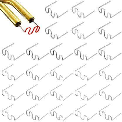 Hot Staples Wave Shape Aorplim 1000 Pcs 0.6/0.8 mm Bumper Repair Welding Wire, Plastic Welder Staples Bumper Welding Wire, Applicable for Most Cars ABS Plastic Welding Hot Melt Repair