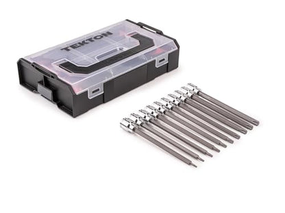 TEKTON Long Torx Bit Socket Set, 10-Piece | SHB91704 - size: 10-Piece (T10 - T50)