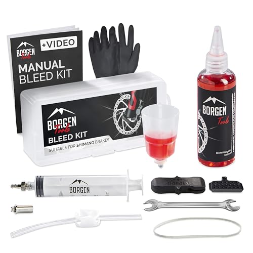 Borgen Bike Brake Bleed Kit for Shimano Hydraulic Disc Brakes I Brake Bleeder Kit Bike