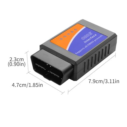 YAODHAOD OBD2 Scanner Bluetooth for iPhone iOS Android Windows Wireless Car Diagnostic Scan Tool, ELM327 OBDII Fault Diagnostic Code Reader, Check Engine Light Reset, Live Data (Bluetooth)