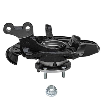 Detroit Axle - Front Wheel Bearing Hubs Brake Calipers for Lexus RX350 | Lexus RX450h Toyota Highlander, Steering Knuckles & Wheel Hub Bearings Disc Brake Calipers w/Brackets Replacement - size: 4BU50496/Kit