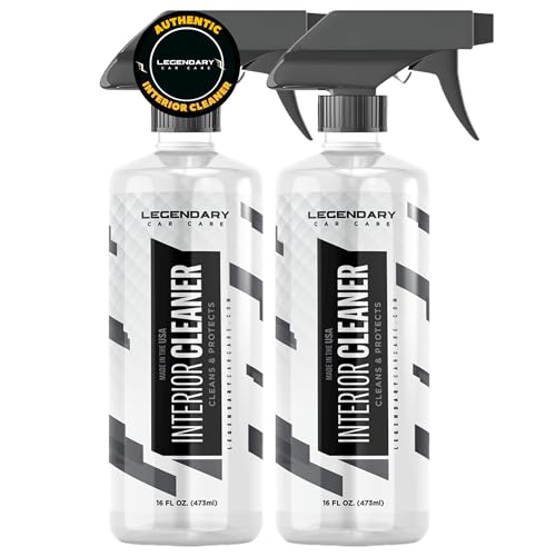 Legendary Interior Cleaner 16oz (2Pack) - All Purpose Interior Detailer & Carpet Cleaner for Cars - Safe on Leather, Plastic, Vinyl, Upholstery & Dashboard - UV Protectant - Tough on Stains & Dirt - size: 16 Fl Oz (Pack of 2)