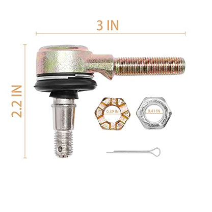 Tie Rod End Kit, Fit for 87-06 Yamaha Banshee 350, 95-05 Yamaha Wolverine | Compatible with 1997-1999 Big Bear 350, Ball Joint Set, ATV UTV Part Accessories - size: Yamaha