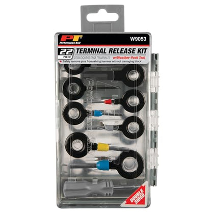 Performance Tool W9053 22 pc. Quick Release Terminal Release Kit With Weather Pack Tool & 2 Sided Flip Storage Case - style: 22pc Terminal Release Kit
