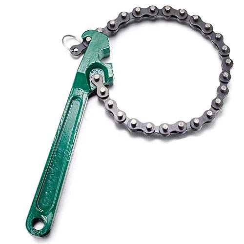 Chain Wrench, 12 inches Automotive Oil Fuel Filter Chain Wrench Pliers Adjustable Removal Remover Tool,fits 1.6" to 5.9" Diameter - size: fits 1.6" to 5.9" Diameter