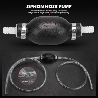 22-Piece No-Spill Coolant Filling Funnel Kit and Siphon Hose Pump, Radiator Coolant Filling Spill-Proof Funnel Kit with Adapters, Extensions, PVC Hose, Engine Oil Funnels, Towel for Universal Vehicle - size: 22 PCS - Pro Kit with Siphon Pump