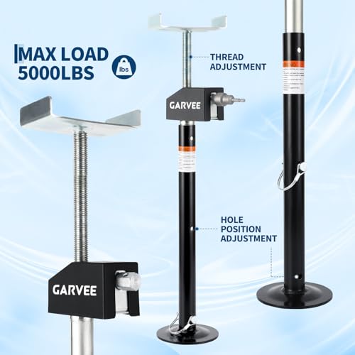 Garvee RV Slide Out Support Jacks (Set of 4) - 20,000lb Heavy Duty Rv Stabilizer Jacks Support, 21"-49" Quick-Lift Adjustable - Power Drill & Hand Crank Compatible for Campers, Travel Trailers & RVs - size: 4 Pack