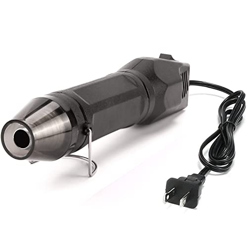 LDK Mini Heat Gun, 4.9Ft 300W Hot Air Gun | Dual Temperature 392℉ & 662℉ for Shrink Wrapping, Epoxy Resin & Vinyl, Craft Embossing, Phone Repair Heat Gun - color: Black