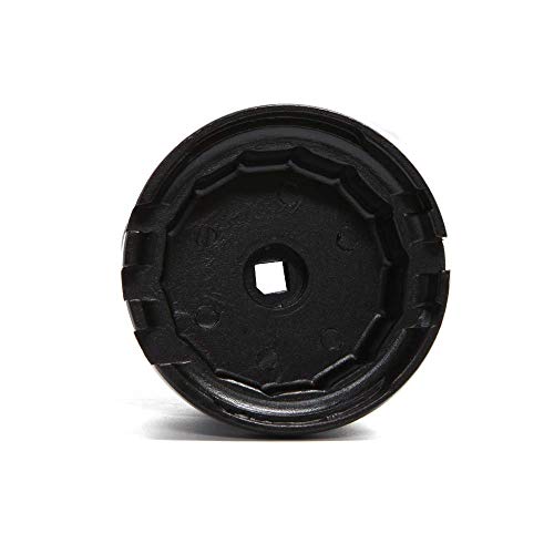 Heavy Duty Oil Filter Wrench Compatible with Toyota,Lexus,RAV4,Camry,Tundra,Highlander,Sienna Oil Filter Cap Removal Socket Tool for 2.5-5.7L Engine with 64mm Cartridge Style Oil Filter Housing