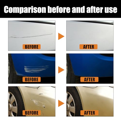 Car Scratch Remover for Vehicles, Deep Scratch Repair Paste with Polishing Wax, Paint Scratch Repair Kit with Wipe & Sponge for Car Paint Restoration