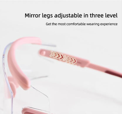 Anti Fog Safety Glasses Wraparound Safety Goggles Impact Resistance Lens Adjustable, Goggles Over Eyeglasses