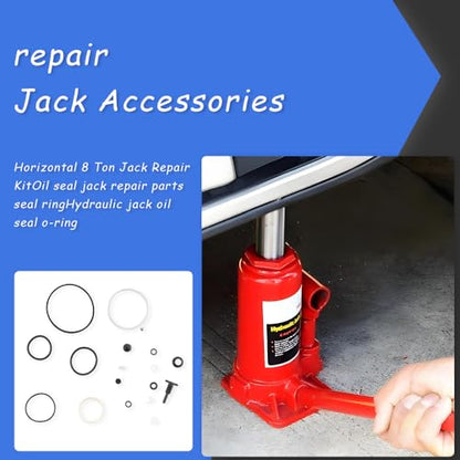 8 Ton Vertical Bottle Jack Complete Repair Kit 18Pcs Oil Seal O-Ring Hydraulic Jack Replacement Parts