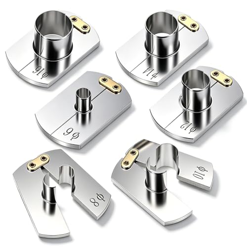Hicarer 6 Pcs 6-16mm Air Hose Removal Tool Kit Pneumatic Pipe Removing Stainless Steel Tool for Easy Hose Removal