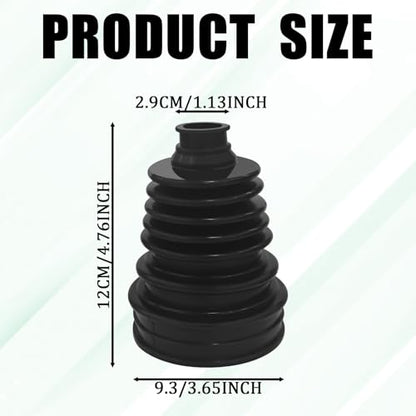 Universal CV Boot Repair Kit, Silicone Waterproof Dustproof Axle CV Joint Boot Set with 4 Stainless Steel Clamps & 6 Cable Ties, Highly Flexible Constant Velocity Joint Boots for Shaft 19mm-24mm