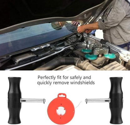 Professional Windshield Removal Tool Kit – Auto Glass Cutting & Wire Puller Set for Easy Car Windshield Replacement & Repair – Compatible with Most Vehicles A - color: A