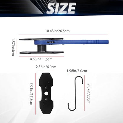 SYOWADA Brake Caliper Compression Tool, 360° Swing Ratchet Piston Spreader with 2 Extra Steel Plates, Heavy-Duty Design for Cars, Trucks, and SUVs (Blue) - color: BLUE
