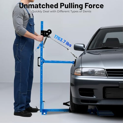 Car Dent Repair Tool Kit - Puller Set for Auto Body Dent Removal, Adjustable Dent Repair Puller Machine with 1763lbs Pulling Force, Manual Auto Jack Puller for Car Body Wheel Arches Repair