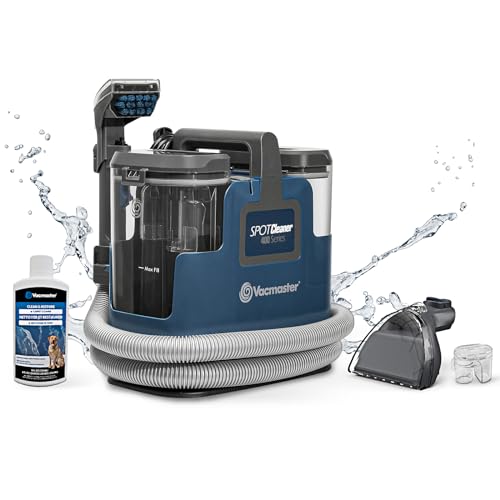 Vacmaster 400 Series Portable Carpet & Upholstery Spot Cleaner Machine | 16Kpa Power Suction with Versatile Tools for Pets, Area Rugs and Couches - SCB301 - color: Ink Blue