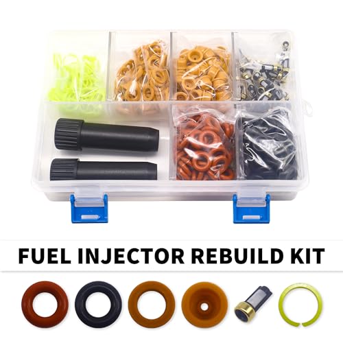 HiSport Fuel Injector Rebuild Service Repair Kits - O rings, Spacers, Pintle Caps, Micro Basket Filters + Removal Tool (100set/box)