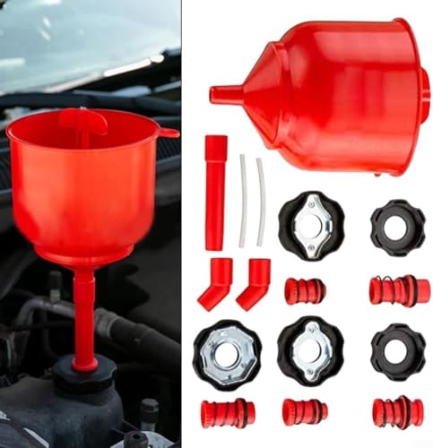 Spill Proof Coolant Filling Kit - Antifreeze Funnel & Refill Tool for Easy Coolant Repair and Maintenance, Essential for Mechanics and DIY Enthusiasts