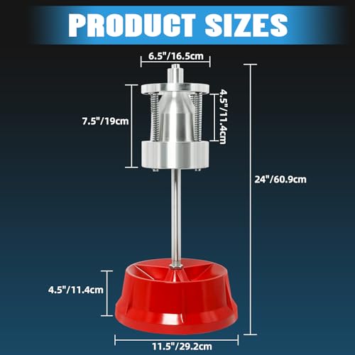 8MILELAKE Portable Bubble Wheel Balancer, Heavy Duty Hubs Wheel Tire Balancer with Bubble Level, Rim Tire Balancing Machine for Car & Light Truck