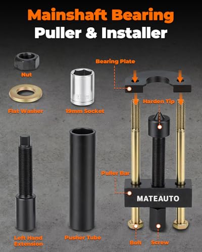 Transmission Mainshaft Inner Bearing Race Tool Puller Installer | Fit for Harley Davidson Big Twin 5 & 6 Speed, 1984-Present, Replaces #34902-84, Motorcycle Bearing Race Removal Tool