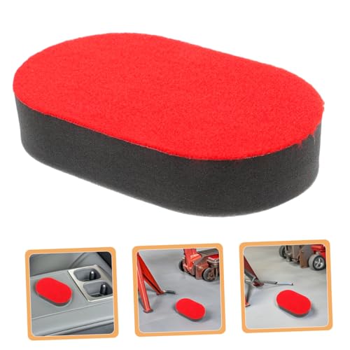 Holibanna Car Wax Applicator Pads and Tire Shine Brushes 4pcs Set Soft Sponge Cleaning Tools for Car Tire Polishing and Waxing Automotive Exterior Care
