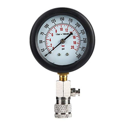 Generic Gasoline Engine Compression Tester Durable Automotive Test Kit with Complete Joint Specifications for Motorcycles and Cars Material