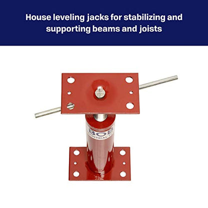BISupply House Jacks for Leveling Crawlspace 6 Pack - 12 to 16 inch Adjustable Support Beam Basement Jack Post - Floor Lifting Joist Beam Brace for Cellar Ceiling - Screw Pole Jack - size: 12-16 Inch (6 PACK)