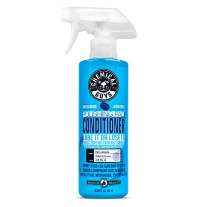 Chemical Guys Car Polishing and Buffing Pad Conditioner, 16 Oz | Quick-spray pad lubricant, primes foam microfiber and wool pads, works with DA and rotary polishers