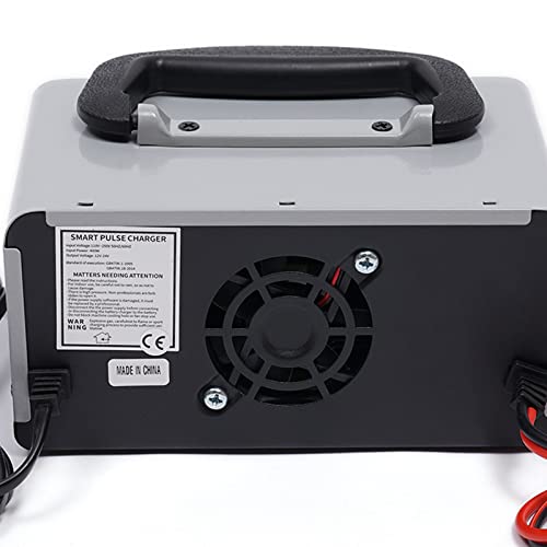 12V/24V Lithium Lead Acid Battery Charger with LCD Display, Intelligent Battery Maintainer Trickle Charge for Car, Motorcycle, Van