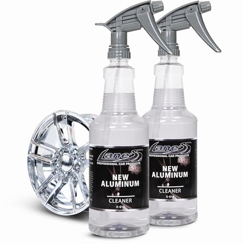 LANE'S New Aluminum Car Wheel Cleaner and Brightener | 32oz (Pack of 2) | Acid Rim Cleaner, Shines & Eliminates Hard Scrubbing | Brake Dust, Oxidation & Rust Remover for Cars, SUVs, Trucks, and More - size: 32 Fl Oz (Pack of 2)