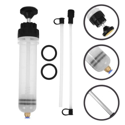 Cabilock Manual Fluid Extractor Pump 200cc Oil-Resistant Automotive Fluid Transfer Tool Precision Control Design Home Garages