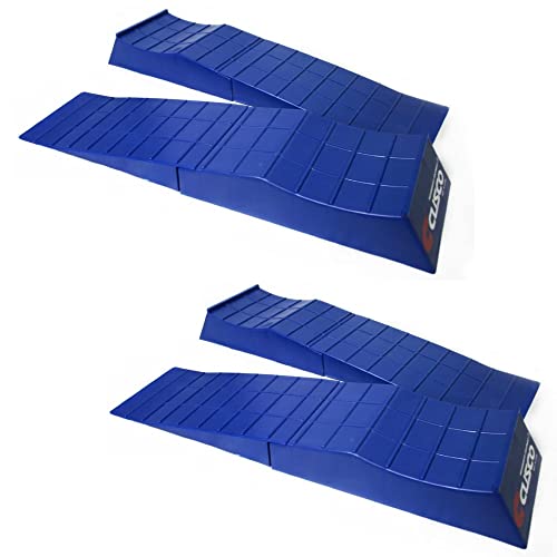 Cusco Jack Assist Ramp Set Low Down Slope Blue Seperate Type A517 SL99 - (4 Pack)